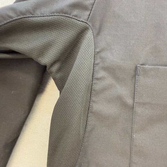 Dickies Worktech Button Down Shirt Men's L Black Mesh Ventilation Work Gear NWT - Picture 3 of 13